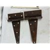 Image 2 : Antique door lock covers/ 1 pair of hinges