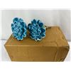 Image 1 : 2 Blue Flower drawer pull handles