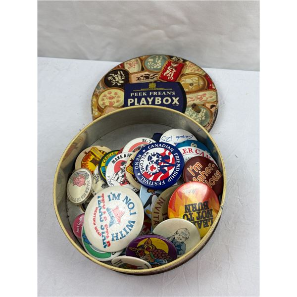 1950's Peak Freans Tin full of Vintage Buttons