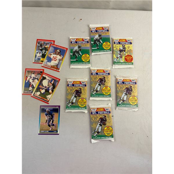 Lot of Unopened Vintage Football Card Packs