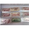 Image 2 : Lot of vintage Canadian currency - $1 & $2 bills