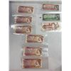 Image 1 : Lot of vintage Canadian currency - $1 & $2 bills