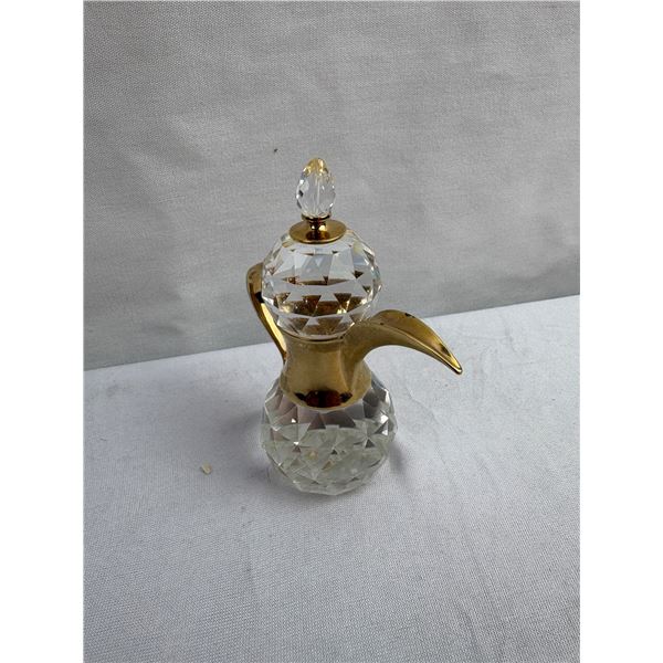 Crystal Dallah with Gold Tone Accents