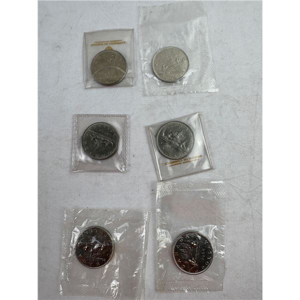 1968 Canadian Silver Dollars Lot - Uncirculated