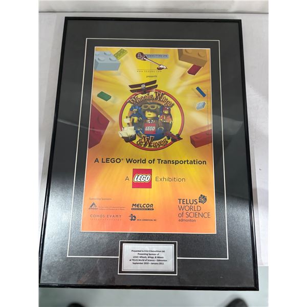 Rare Unreleased Lego World Framed Poster