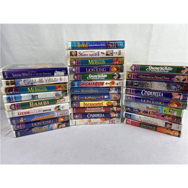 Large lot of 30 original VHS tapes