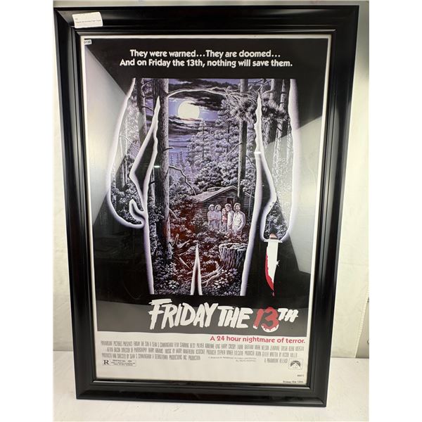 Friday the 13th Horror Movie Poster - Framed