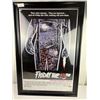 Image 1 : Friday the 13th Horror Movie Poster - Framed