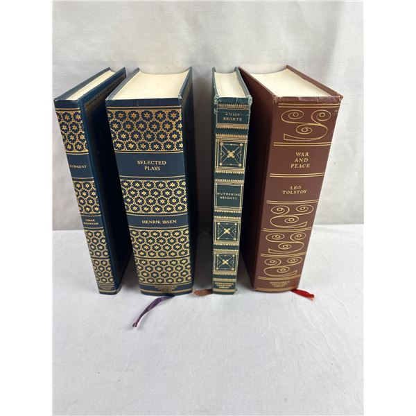 Lot of Gold Spine Vintage Books: War and Peace
