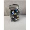 Image 3 : Lot of vintage marbles in mason jars