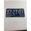 Image 1 : 1972 Alberta License Plate