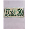 Image 1 : 1967 Centennial Alberta License Plate