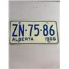 Image 1 : 1966 Alberta License Plate
