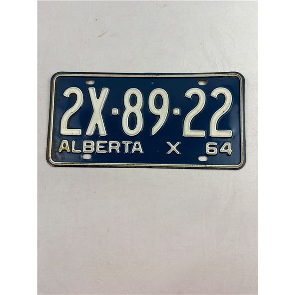 1964 Alberta License Plate