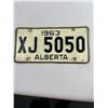 Image 1 : 1963 Alberta License Plate