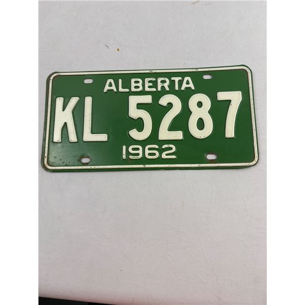 1962 Alberta License Plate
