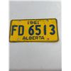 Image 1 : 1961  Alberta License Plate