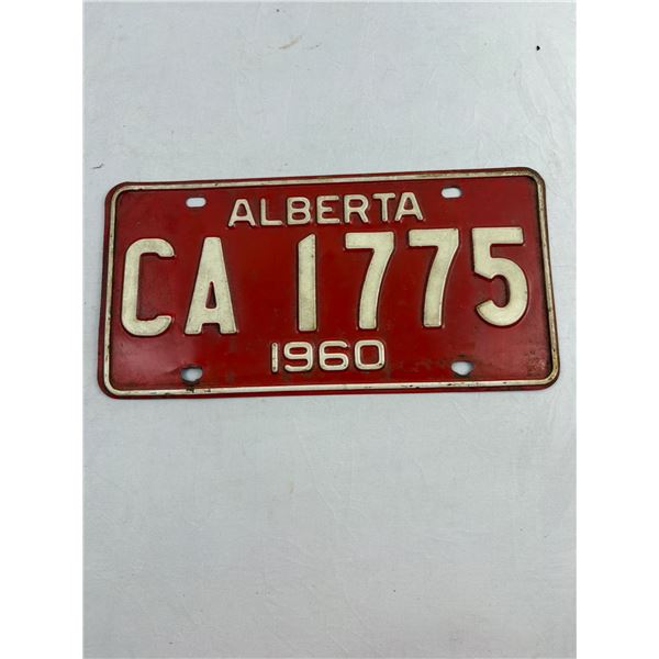 1960  Alberta License Plate