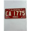 Image 1 : 1960  Alberta License Plate
