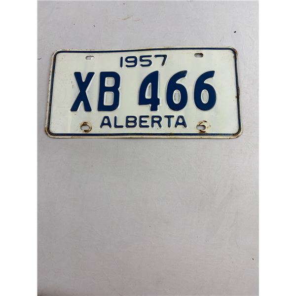 1957 Alberta License Plate