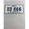 Image 1 : 1957 Alberta License Plate