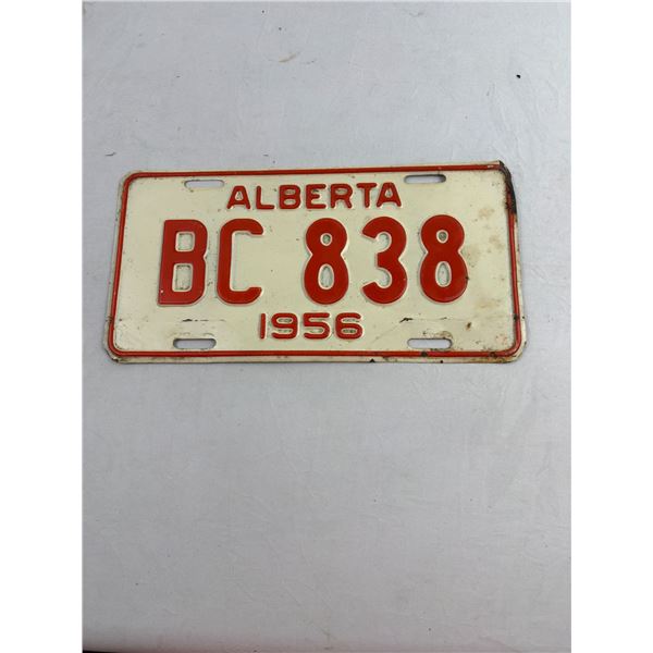 1956 Alberta License Plate