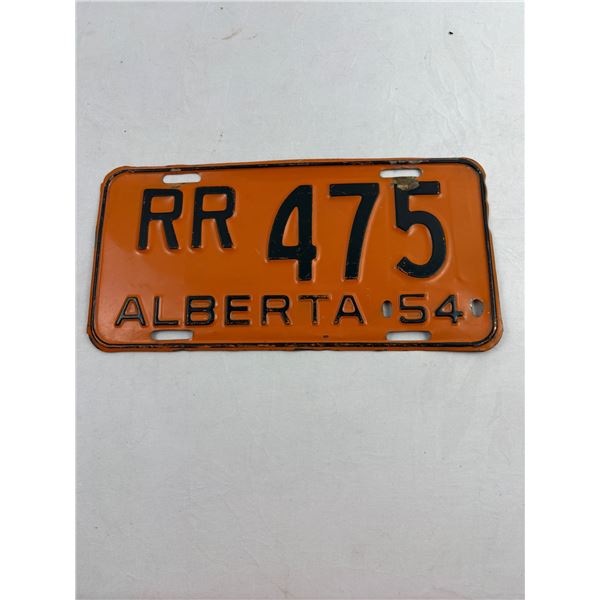 1954 Alberta License Plate