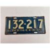 Image 1 : 1951 Alberta License Plate