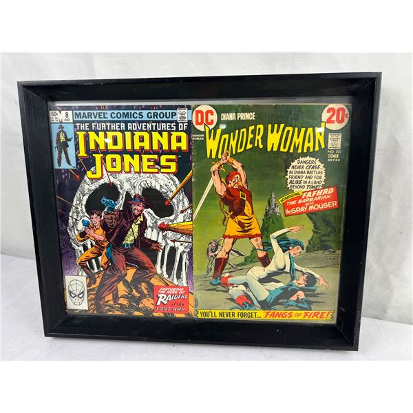 Framed 1972 Wonder Woman & Indiana Jones
