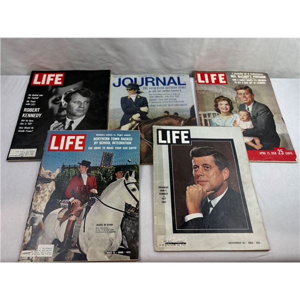 Vintage Life Magazine Lot: JFK & Jackie Kennedy