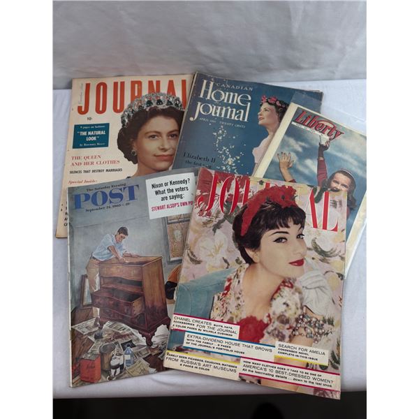 1940s-50s Magazines featuring The Queen + more
