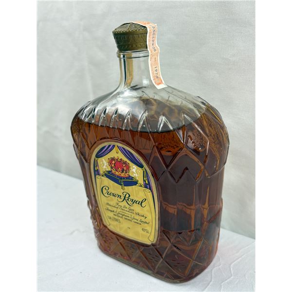 Sealed 1979 Vintage Crown Royal Bottle 1.14 Litre