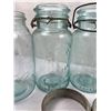 Image 2 : Vintage Blue Glass Jars