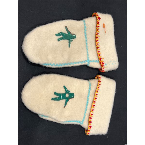 Handcrafted indigenous mittens