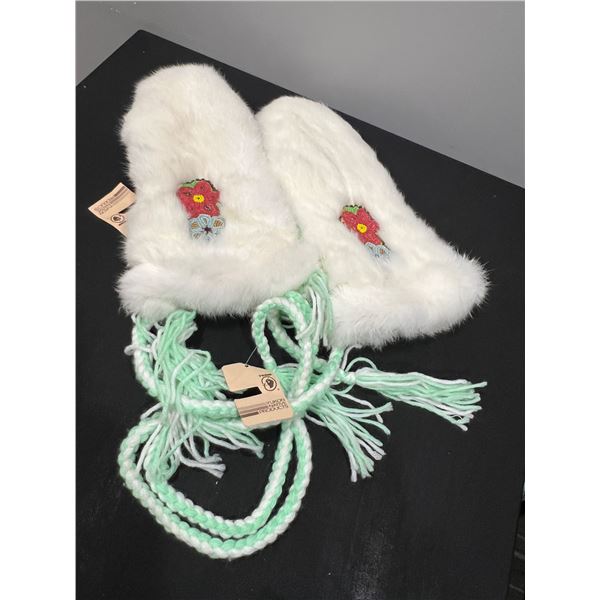 Handcrafted indigenous mittens