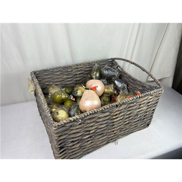 New Basket & Artificial Fruit