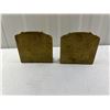 Image 1 : Antique Solid Brass Book Ends