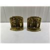 Image 2 : Antique Solid Brass Book Ends