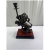 Image 2 : Vintage Cast Iron Lion holding Candlestick