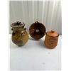 Image 1 : Vintage Stoneware Ginger Jar, Bundt wall pan, Bella Cotta Pottery