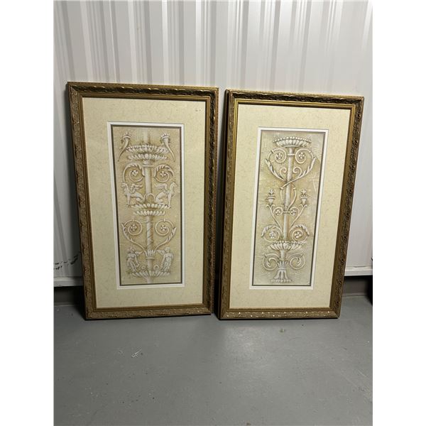 Vintage Wooden Framed Wall Art