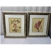 Image 1 : Vintage Shiny Wood Framed Wall Art