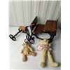Image 1 : Vintage Wooden Metal Mini Play Desk, Metal and Wooden Tricycle