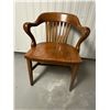 Image 1 : Vintage Solid Oak Office Chair