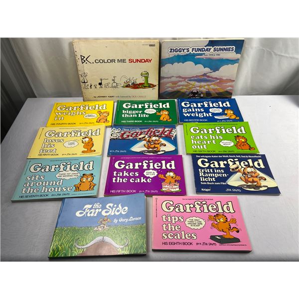 Cartoon Books Including Garfield
