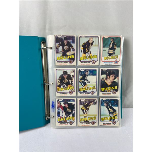 Binder of 81-82' O-Pee-Chee Hockey Cards