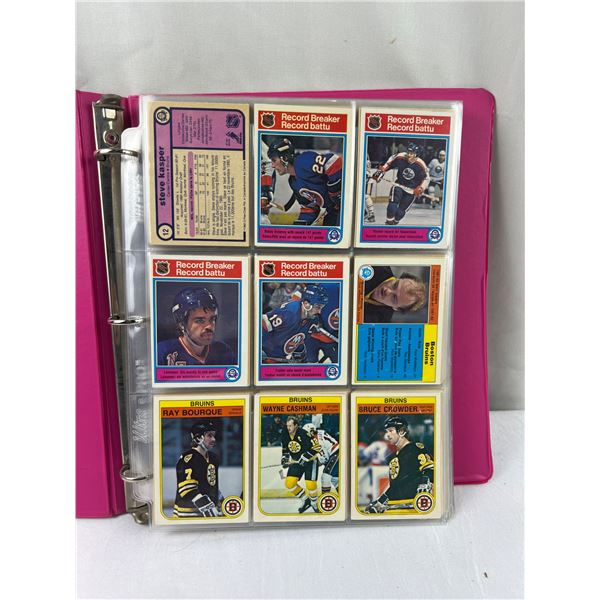 Binder of 82-83' O-Pee-Chee Hockey Cards