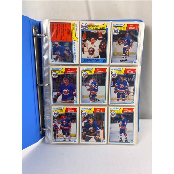 Binder of 82-83' O-Pee-Chee Hockey Cards