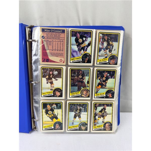 Binder of 84-85' O-Pee-Chee Hockey Cards