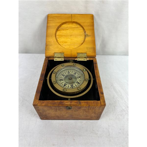 Antique Brass Nautical Compass